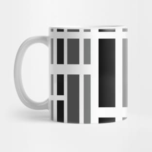 monochrome rectangural pattern Mug